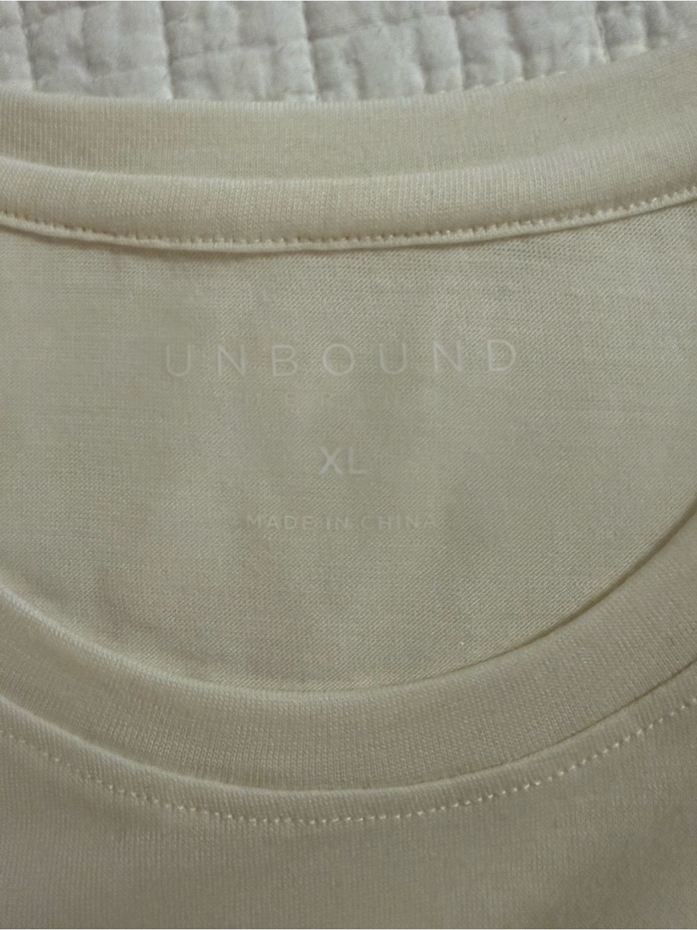 Unbound Merino Crew Neck Short Sleeve Tee - cream - Picture 3 of 6